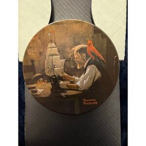 Norman Rockwell “The Ship Builder” Knowles Collector Plate 1980 #6558 New in Box